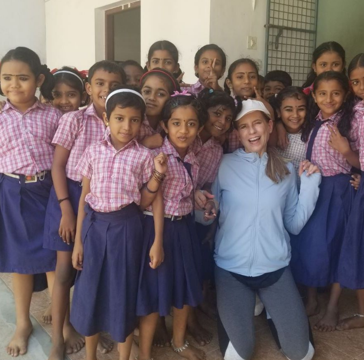 India School Children use